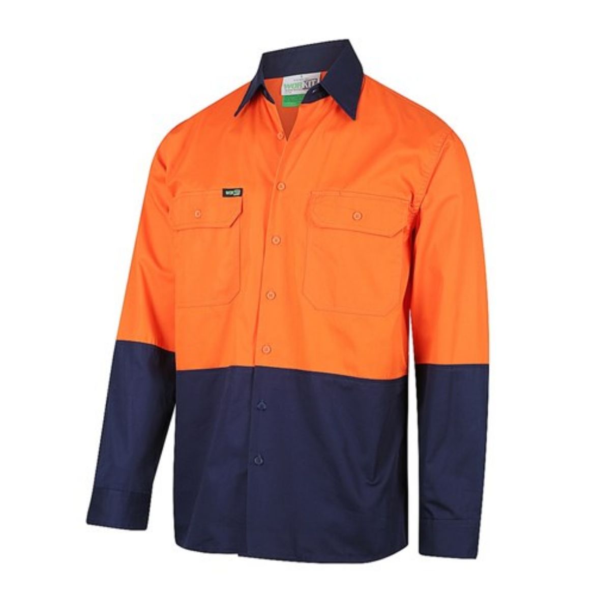 Picture of WORKIT Hi-Vis 2-Tone Lightweight Long Sleeve Shirt -  Adjustable Cuff